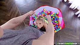 Stud pummels sky pierces sweet twat and makes her cum