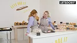 teen bakers share secret during work