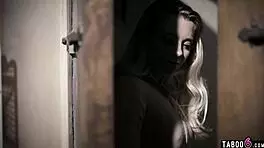 Dirty roleplay turns real with blonde threesome.