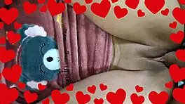 pretty young latina celebrating valentines day in missionary