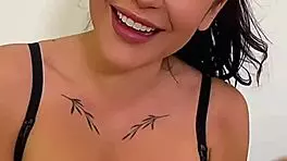 busty teen 18+ loves sucking big fat dick - pov blowjob