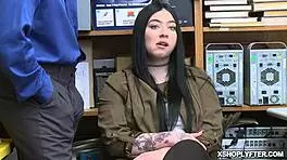 Hot Thief Pays Off Using Her Pussy And Gets Railed