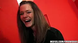 Natural Czech Brunette Babe Gets Fucked Doggystyle Bent Over In Public!