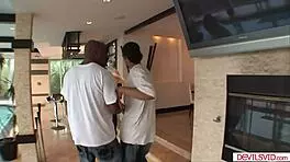 Petite teen double penetrated by three BBCS