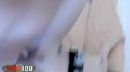 Young French brunette Chrystal fucks with Jorge