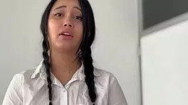 Putalocura - latina tetona lia ponce es castigada y follada por el padre damián