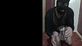 Mark Wright, a bisexual crossdresser, savors ass, piss, and cum flavors in his anal debut.