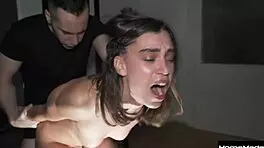 She Performs Rough Blowjob On Huge Cock, Deepthroating And Swallowing Cum