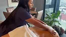 I gived erotic massage to Leyne Rodriguez and Karla Turner till she squirted