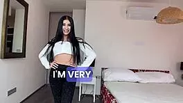 Wow, petite Latina takes huge cock in ass for first time!