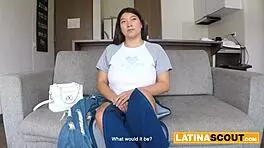 Want to see huge boobs latina teen get titty fucked before rough face fuck?