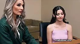 Threesome with principal to become valedictorian