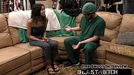 Aria Nicole's Belly Gets Blasted With Cum In Close-Up