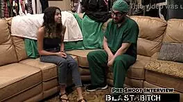 Aria Nicole's Belly Gets Blasted With Cum In Close-Up