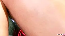 fit redhead nympho seduces stranger for cfnm cheating fuck with big dick