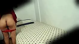 latina teen spied in miniskirt on hidden cam