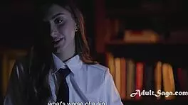 Teaching Prayers While Ass Fucking Tight Teen Butt