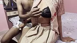 hot indian schoolgirl indulges in cute desi sex after classes