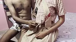 hot indian schoolgirl indulges in cute desi sex after classes