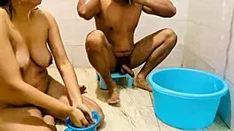 I got gifted a huge cock fuck by the beautiful asian in the bathroom despite my denial.