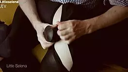 deep anal fisting stretches gaping asshole in black dress humiliation