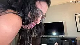 Naughty Milf Candice Gives Quick Bj In Bedroom