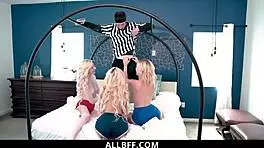 BFFs soccer girls pay debt with sex