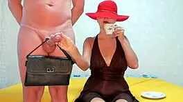 i watch femdom cfnm food fetish handjob leadin to cumshot wit big cock