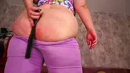 Spanked my bare ass 100 times!