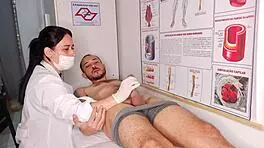 Erection in Front of Nurse Leads to Rough Banging