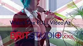 hot british alt student cums from pussy play