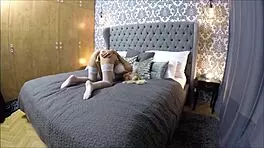 Caught Masturbating, Sexy Girl Engages in Passionate Encounter and Swallows Cum