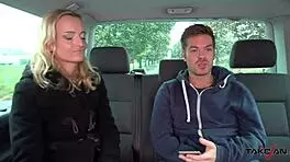 Student joins strangers in van for hardcore fucking