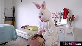 pervy stepbro gets stepsis and her hot friend on easter alex blake lily adams