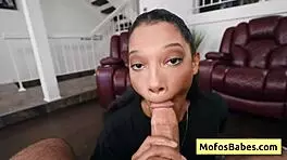 Sexy Busty Black Beauty Girl Suck Huge White Cock And Gets Fucked Doggy Style Deep And Rough - Eden West Charles Dera