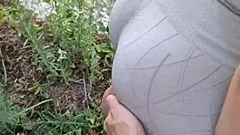 Caught fucking beautiful girl in italian woods