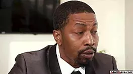 I got my small tits assistant fucked in the ass by my black boss in this intense anal session