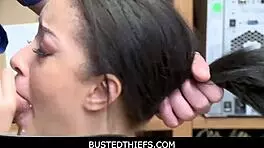 bustedthiefs - shoplifting teen 18+ brought to lp office for strip search scarlett bloom