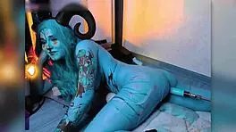 Demoness Moans During Intense Anal Penetration Into Tight Ass Squirt