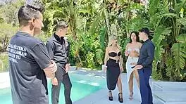 Feeling the Passion in BTS Foursome Partner Exchange