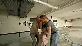 Curvy German Babe Maria Gail In Risky Threesome At Parking Lot