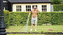 Neighborhood teens both crave one guy with big dick