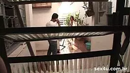 Neighbor catches prostitute girl naked in backyard