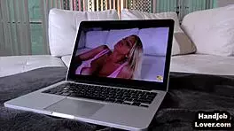 Pov Coloredhair Teen Handjobs Her Bf and Talks Dirty