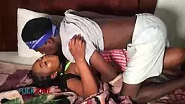 Acting And Sex With Young Ebony Babe In Close Up