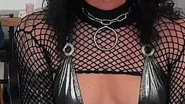 tattooed petite anal slut rides rough pov cowgirl creampie latex