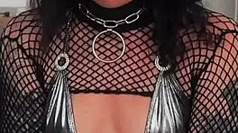 tattooed petite anal slut rides rough pov cowgirl creampie latex