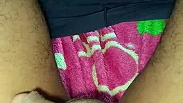 Beautiful Brunette Teen Masturbates Huge Cock Passionately!