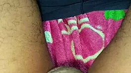 Beautiful Brunette Teen Masturbates Huge Cock Passionately!