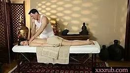 pretty client alexis rodriguez gets clothes ripped by masseur